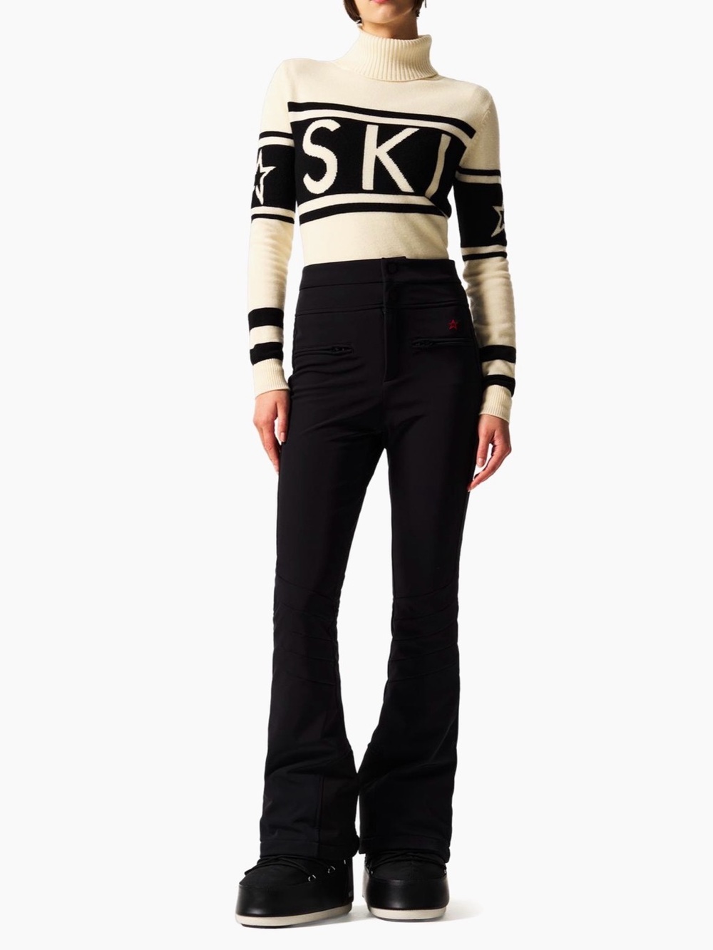 Perfect Moment Aurora High Rise Ski Pants Black Waterproof Size Large Ski Suit